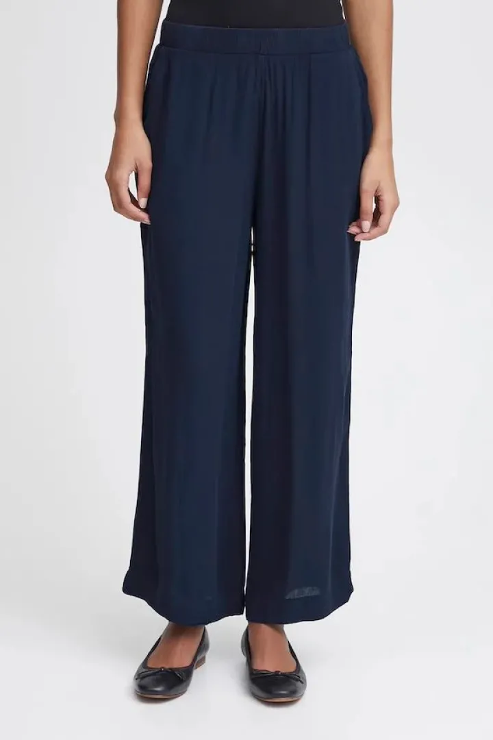 marra_trousers_total_ecli_1.webp Ichi Pants<Marra Trousers (Total Eclipse/Navy)