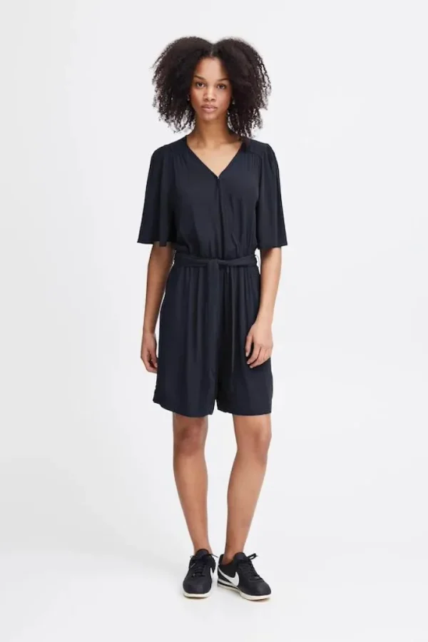 Ichi Shorts & Playsuits<Marrakech Playsuit (Total Eclipse)
