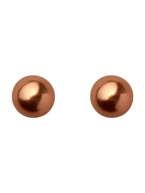 Pieces Jewellery<MEDIO STUD EARRINGS (INDIAN TAN)