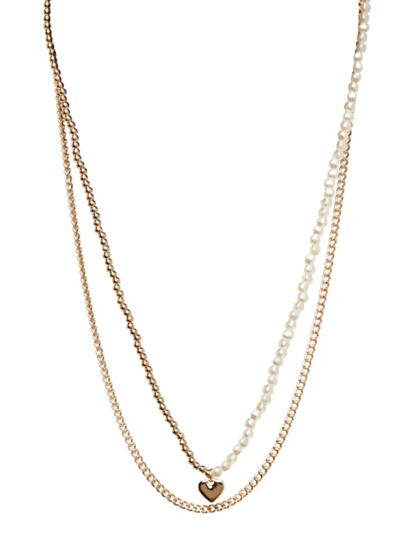 Pieces Jewellery<MELA COMBI NECKLACE (GOLD)