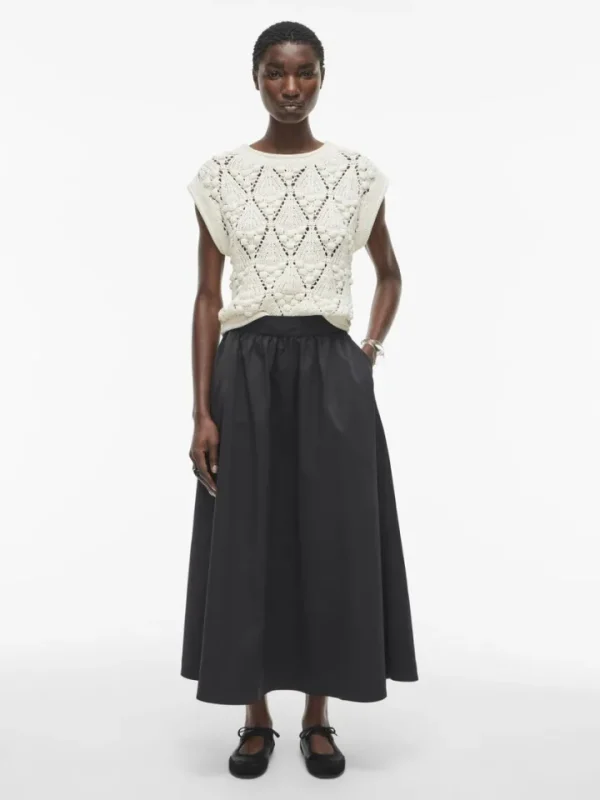 Vila Rouge Skirts<Melissa High Waisted Maxi Skirt (Meteorite)