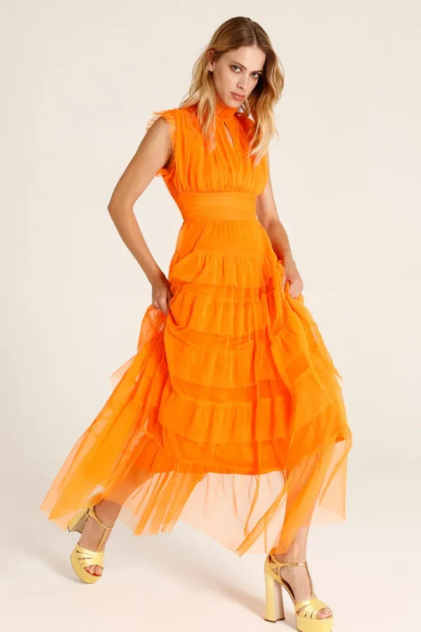 GoaGoa Occasionwear<METIS DRESS (ORANGE)