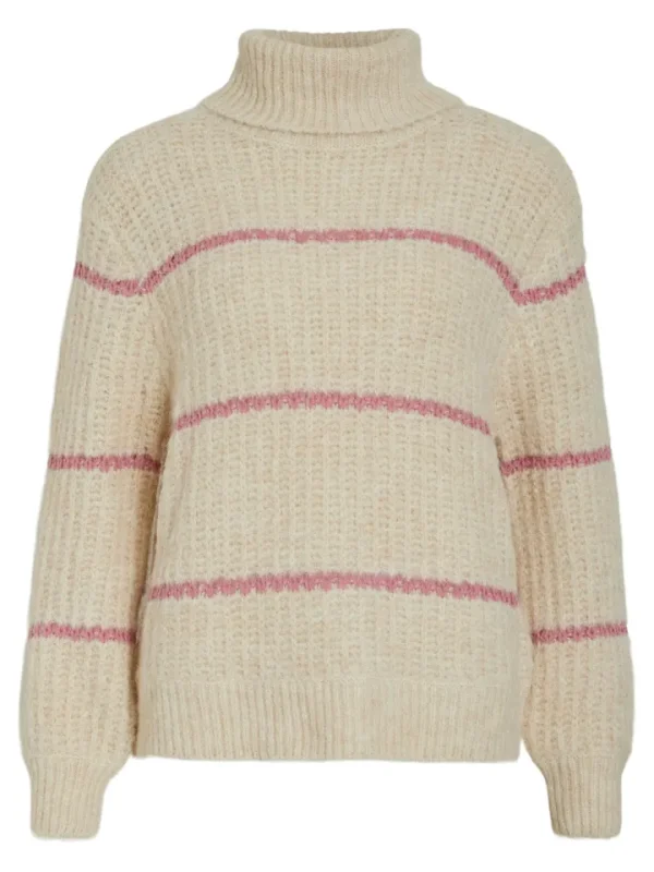 Vila Jumpers & Cardigans<Miggo Roll Neck Jumper (Super light Natural/Polignac)