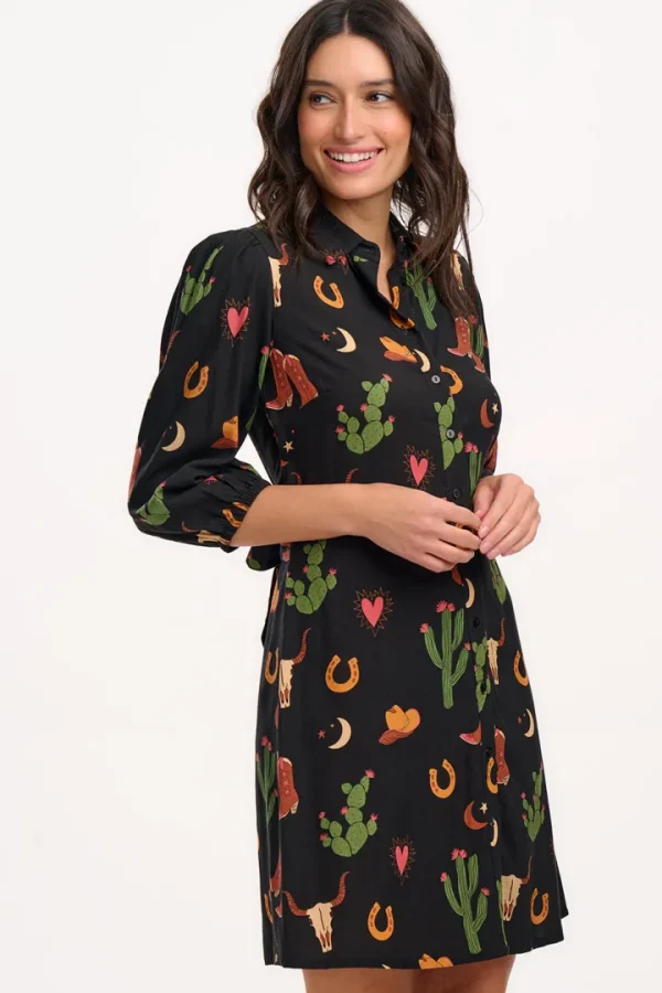 Sugarhill Dresses<Mildred Shirt Dress (/Cowgirl Print)