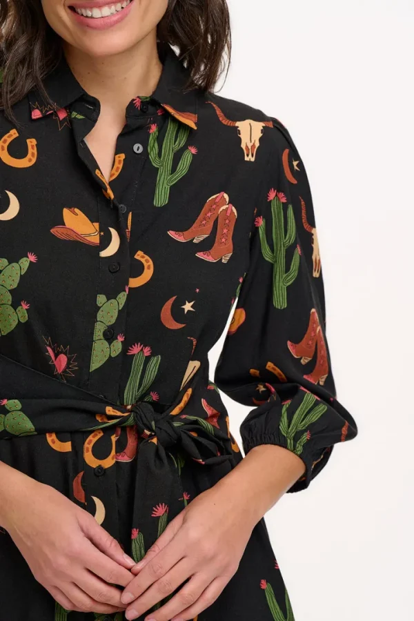 Sugarhill Dresses<Mildred Shirt Dress (/Cowgirl Print)