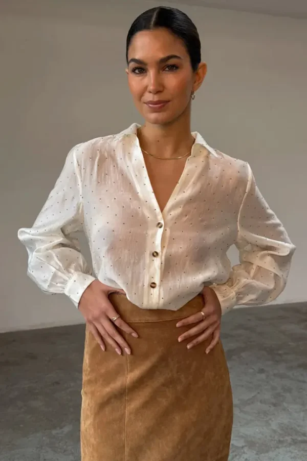 Never Fully Dressed Shirts & Blouses<Miley Shirt with Gold Stud