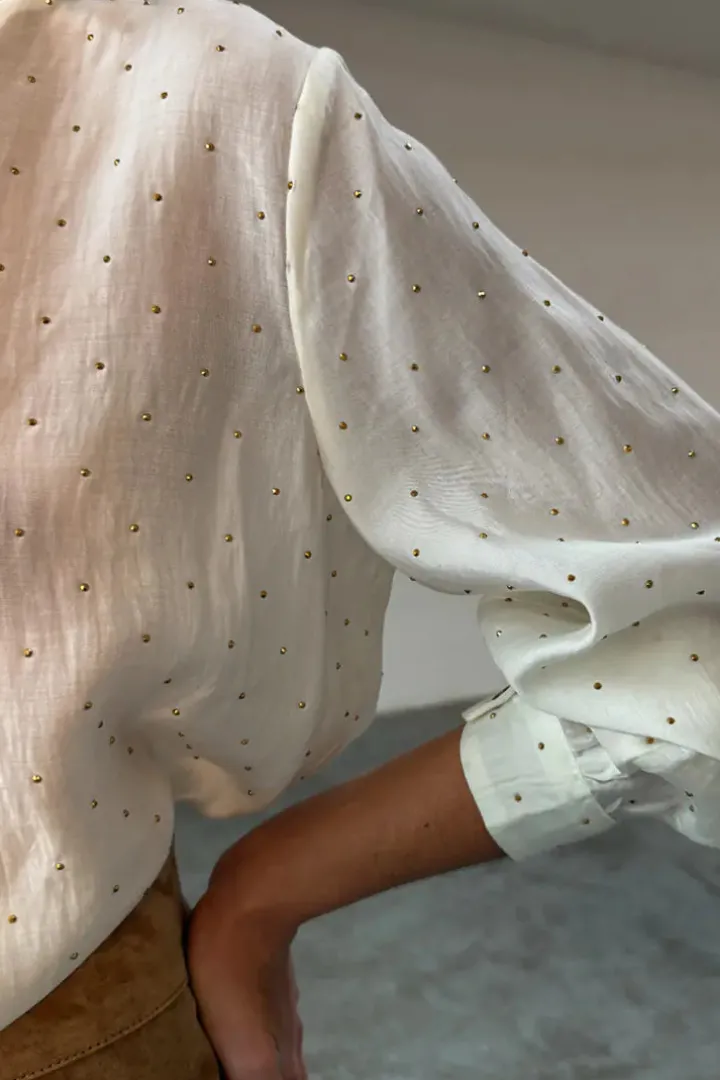 miley_shirt_with_gold_stu_2.webp Never Fully Dressed Shirts & Blouses<Miley Shirt with Gold Stud