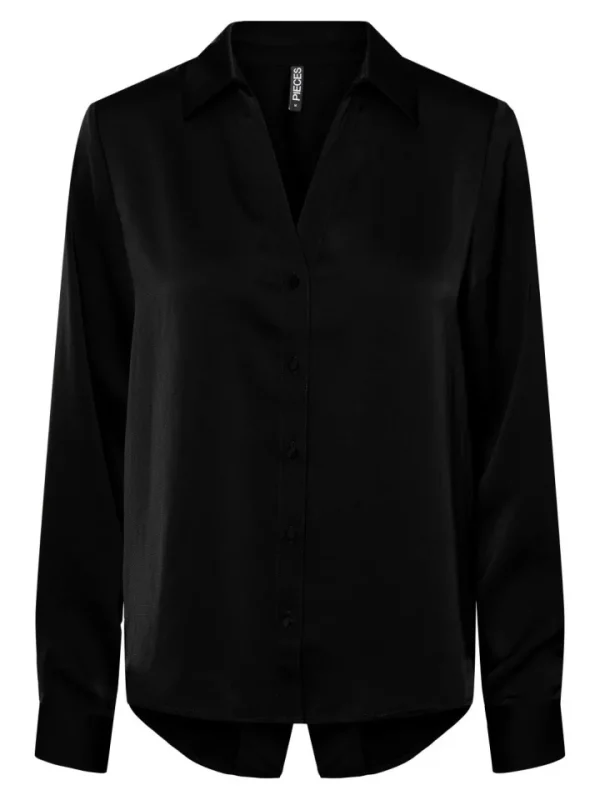 Pieces Shirts & Blouses<Mina Shirt (Black)