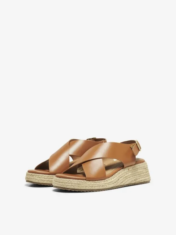 Only Sandals<Minerva Cross Strap Espadrille (Cognac)