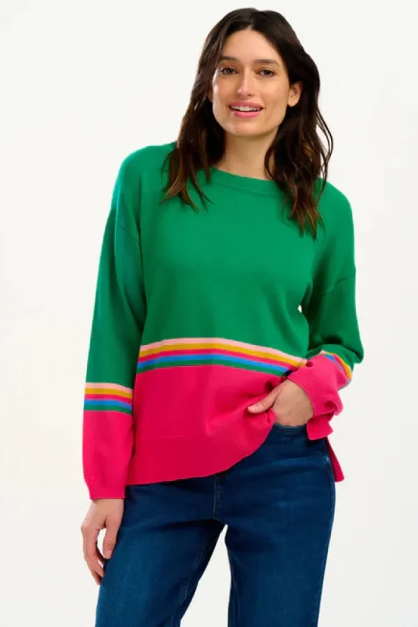 Sugarhill Jumpers & Cardigans<MOANA JUMPER (GREEN/PRISM)