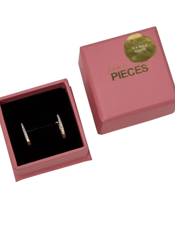 Pieces Jewellery<Mulle Hoop Earrings (Gold)