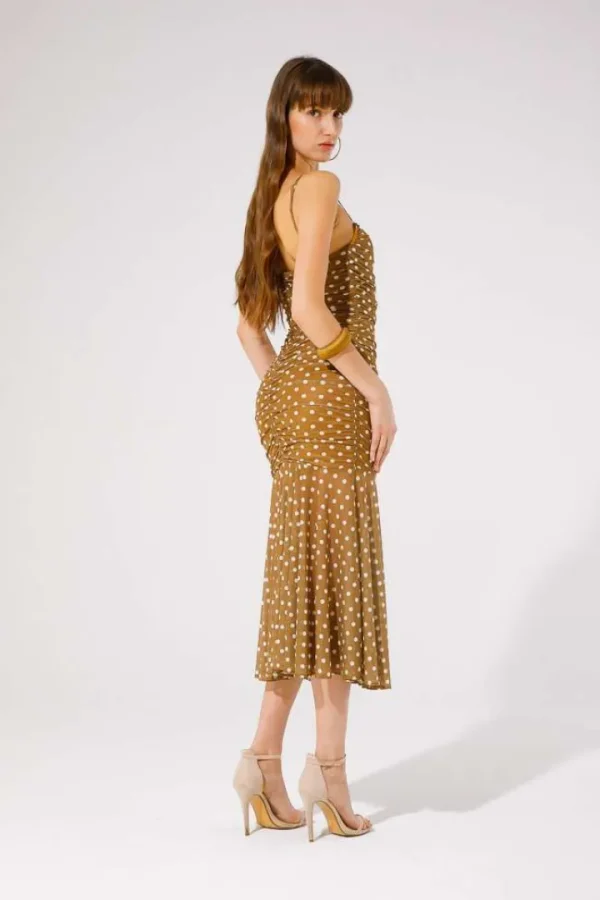 GoaGoa Occasionwear | Dresses<Nabuk Tulle Midi Dress (/ Polka Dot)