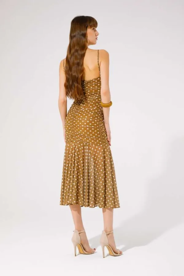 GoaGoa Occasionwear | Dresses<Nabuk Tulle Midi Dress (/ Polka Dot)
