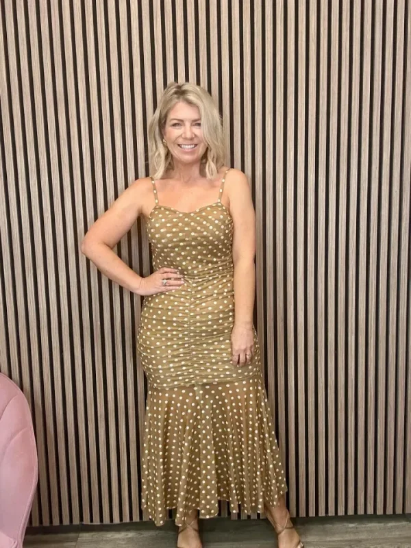 GoaGoa Occasionwear | Dresses<Nabuk Tulle Midi Dress (/ Polka Dot)