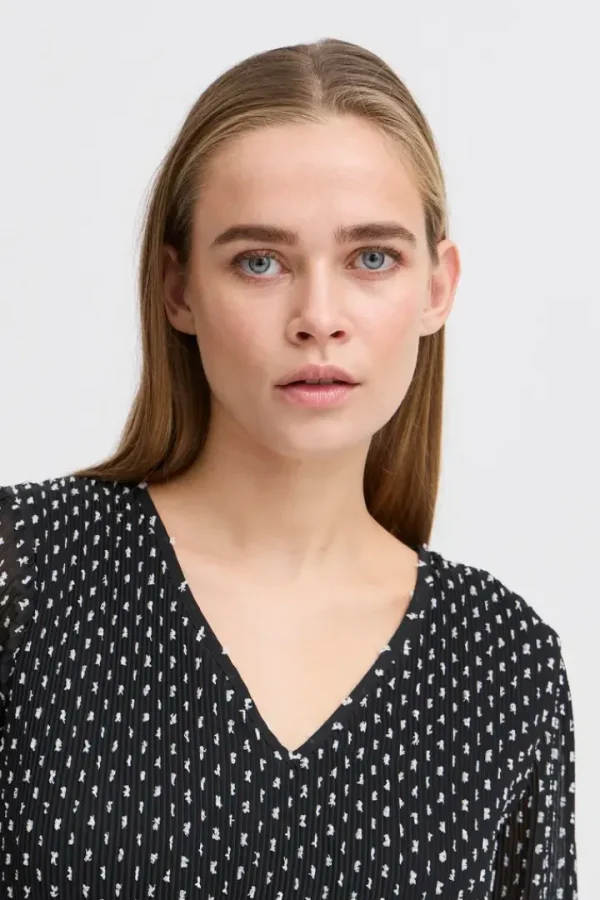 Ichi Dresses<Nelly Dress (Black/White)