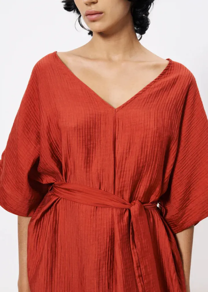 nickie_midi_dress_rust_2.webp Frnch Dresses<Nickie Midi Dress