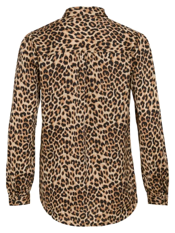 Vila Shirts & Blouses<Nicole Shirt (Carmel Cafe/Leo)