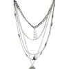 Pieces Jewellery<Nilla Combi Layer Necklace (Silver)