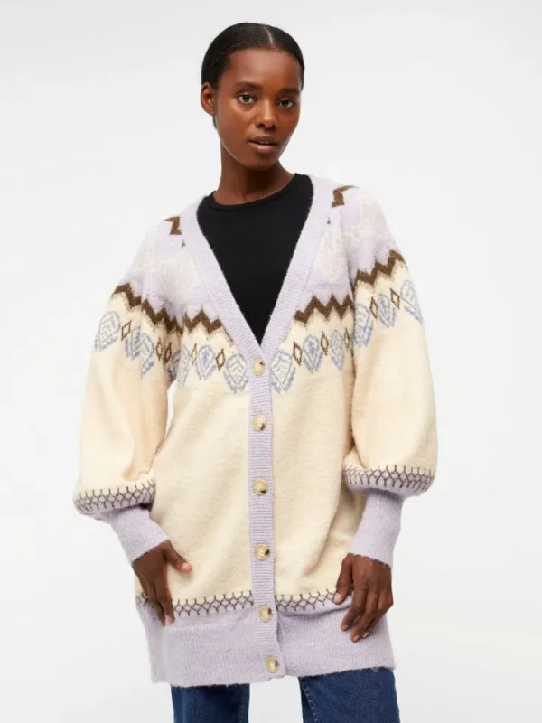 Object Jumpers & Cardigans<Noella Knit Cardigan (Languid Lavender)