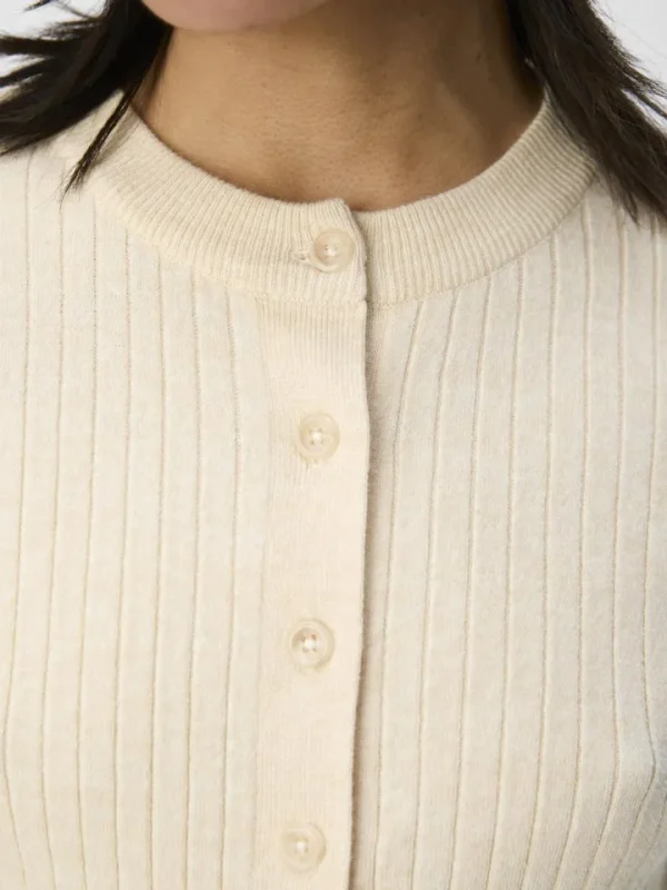 Object Jumpers & Cardigans<Noelle 2/4 Sleeve Cardigan (Sandshell)