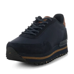 Woden Trainers<Nora III Leather Plateau (Dark Navy)