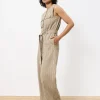 Frnch Pants | Jumpsuits<Norina Striped Jumpsuit (Grey)