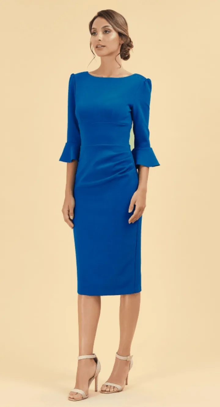 odelle_pencil_dress_cobal_2.webp Pretty Dress Company Occasionwear<Odelle Pencil Dress (Cobalt Blue)