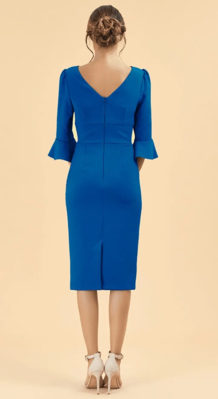 odelle_pencil_dress_cobal_3.webp Pretty Dress Company Occasionwear<Odelle Pencil Dress (Cobalt Blue)