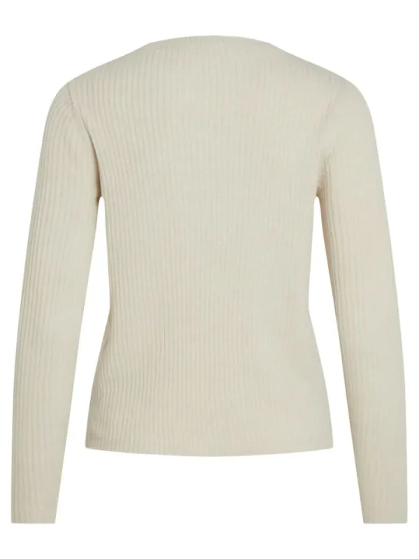 Vila Jumpers & Cardigans | Co-Ords<Olina O-Neck Knit Top (Super Light Natural)