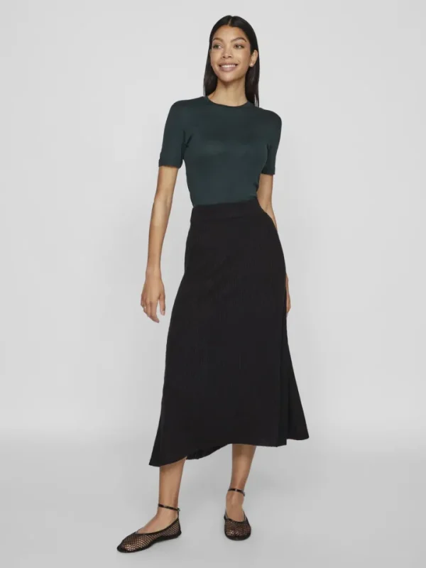 Vila Co-Ords<Olina Rib Knit Midi Skirt ( Beauty)