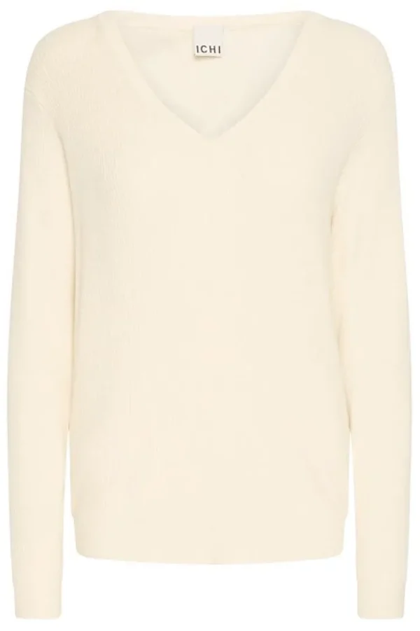 Ichi Jumpers & Cardigans<Olivia Rib Jumper (Birch)