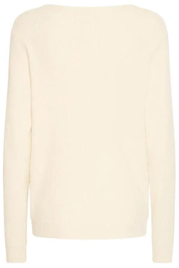 Ichi Jumpers & Cardigans<Olivia Rib Jumper (Birch)