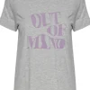 Ichi T-Shirts<Out Of Mind Slogan Tee (Light Grey)