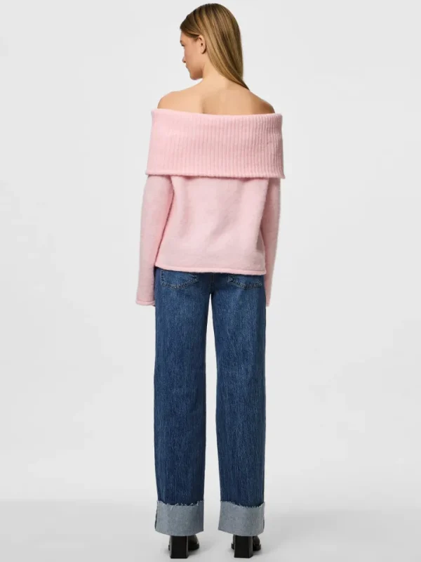 Pieces Jumpers & Cardigans<Pam Off Shoulder Jumper (-A-Boo)