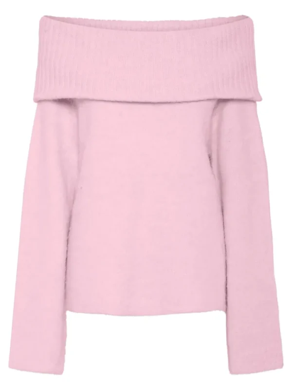 Pieces Jumpers & Cardigans<Pam Off Shoulder Jumper (-A-Boo)