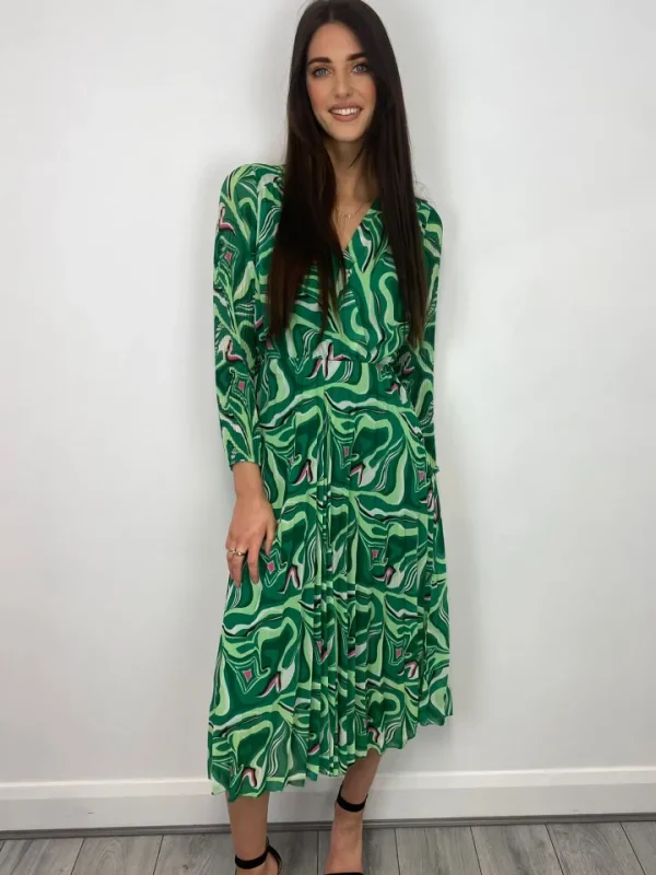 Wsl 3 Occasionwear<Patricia Midi Dress (Green Geo)