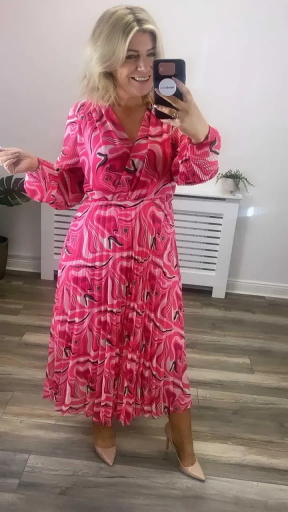 Wsl 3 Occasionwear<Patricia Midi Dress (Pink Geo)