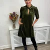 Traffic People Occasionwear<PEEP MINI DRESS (GREEN)