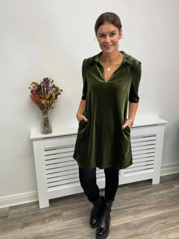Traffic People Occasionwear<PEEP MINI DRESS (GREEN)