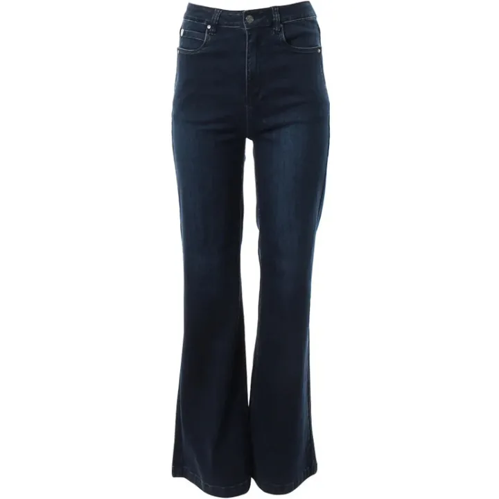 percy_wide_leg_jeans_shor_5.webp Rant & Rave Jeans<Percy Wide Leg Jeans Short Leg (Deep Indigo)