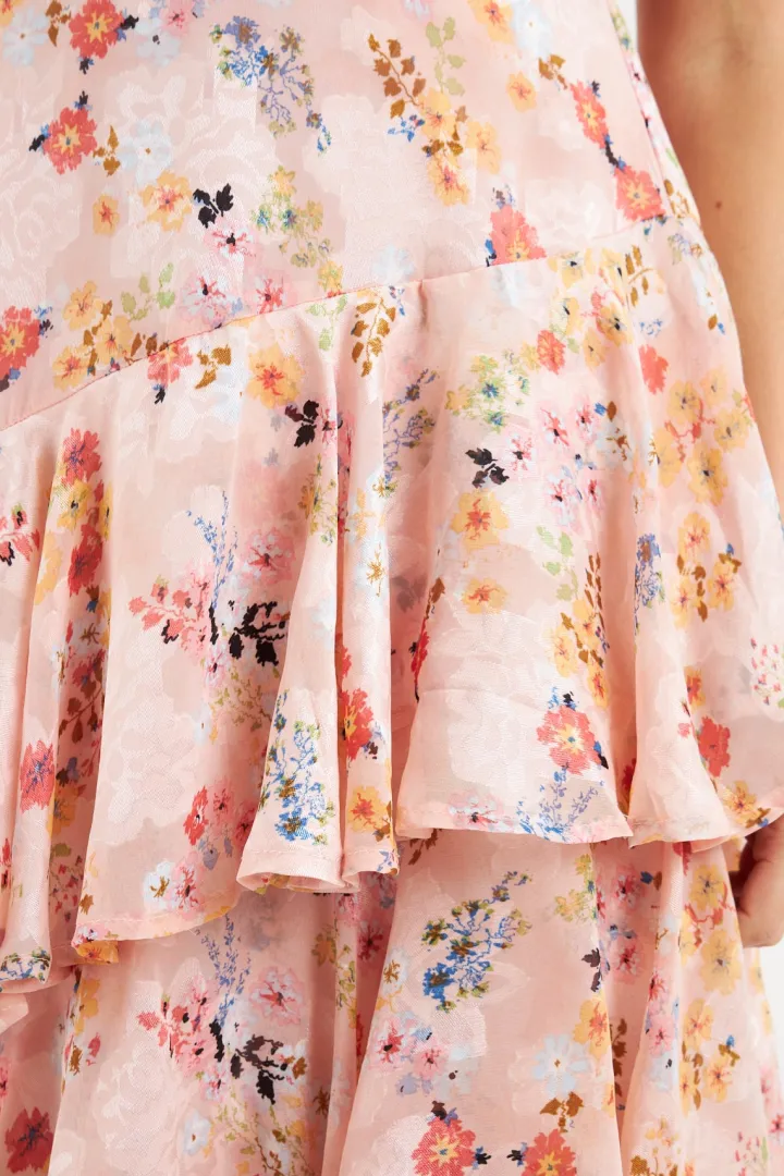 pia_tiered_dress_pink_flo_8.webp Zibi Occasionwear<Pia Tiered Dress (Pink Floral)