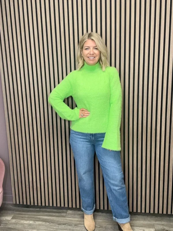Dancing Leopard Jumpers & Cardigans<Poppy Jumper (Bright Green)