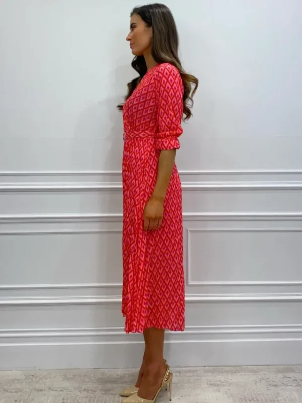 Kate & Pippa Occasionwear<Positano Midi Dress (Red)