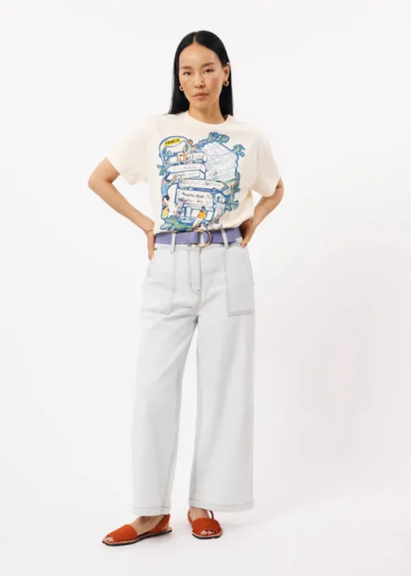 Frnch Jeans<PRUNELLA WIDE LEGS JEAN (LIGHT WASH)