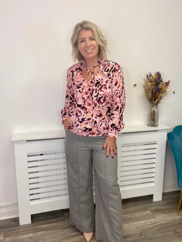 Frnch Pants<Rani Wide Leg Trousers(Grey)