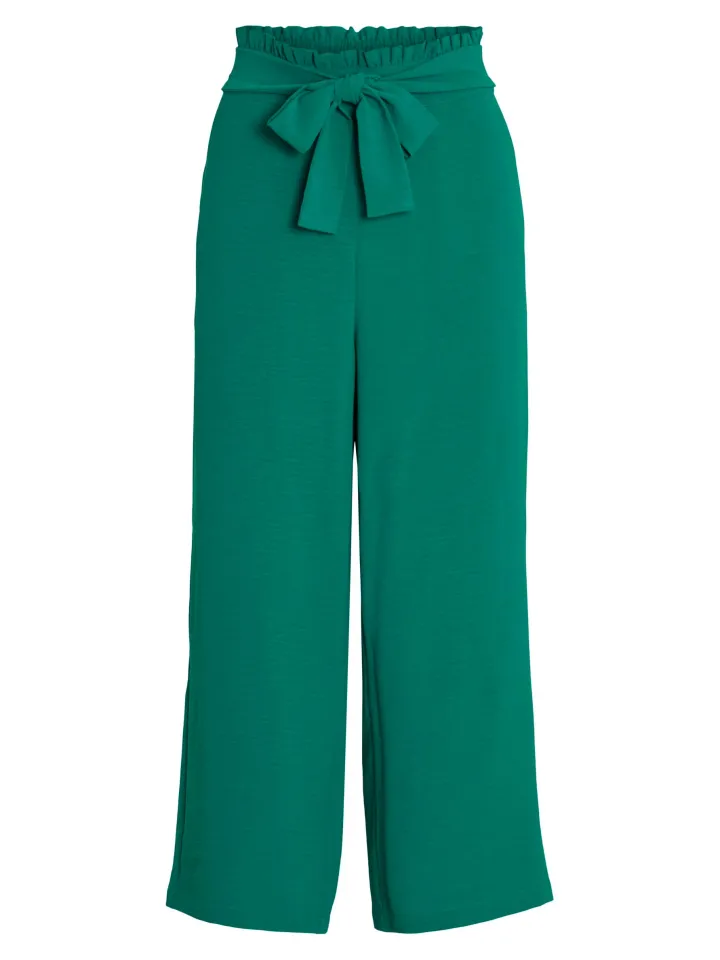 rasha_wide_leg__culotte_g_5.webp Vila Pants<RASHA WIDE LEG 7/8 CULOTTE (GREEN)