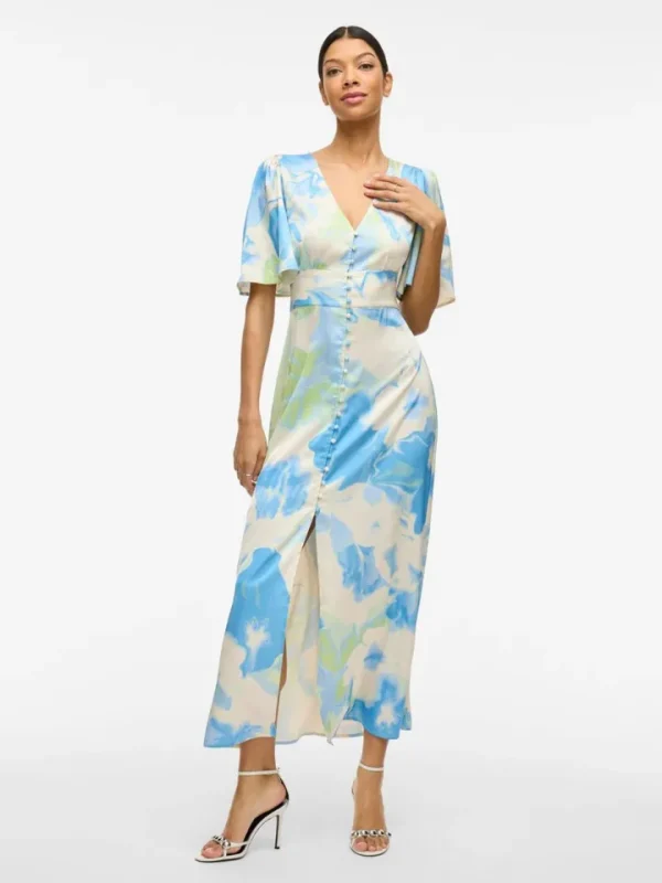 Vila Occasionwear | Dresses<Ravenna V-Neck Ankle Dress (/Kuo)