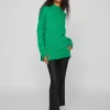 Vila Jumpers & Cardigans<REGGIE OVERSIZED JUMPER (BRIGHT GREEN)