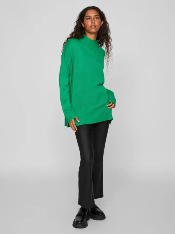 Vila Jumpers & Cardigans<REGGIE OVERSIZED JUMPER (BRIGHT GREEN)