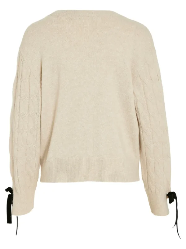 Vila Jumpers & Cardigans<Ria Bow Cardigan
